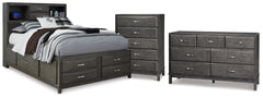 Caitbrook Full Storage Bed, Dresser and Chest