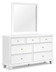 Fortman California King Panel Bed, Dresser and Mirror