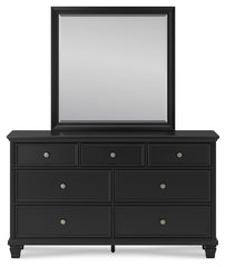Lanolee Queen Panel Bed, Dresser, Mirror and Nightstand