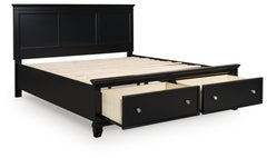 Lanolee California King Panel Storage Bed