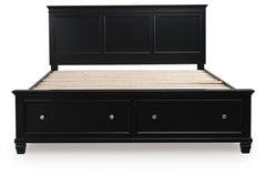 Lanolee King Panel Storage Bed