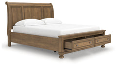 Feddinger California King Storage Sleigh Bed