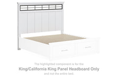 Ashbryn King/California King Panel Headboard with Roll Slats