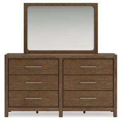 Cabalynn Queen Upholstered Bed, Dresser and Mirror