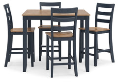 Gesthaven Counter Height Dining Table and 4 Barstools (Set of 5) - MyWaynesHome #