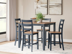 Gesthaven Counter Height Dining Table and 4 Barstools (Set of 5) - MyWaynesHome #