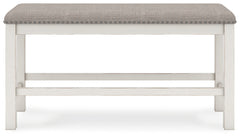 Robbinsdale Counter Height Dining Table, 2 Barstools, Bench and Server