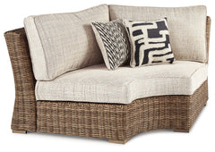 Beachcroft Outdoor Curved Corner Chair with Cushion - MyWaynesHome #