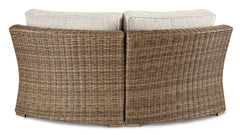Beachcroft Outdoor Curved Corner Chair with Cushion - MyWaynesHome #