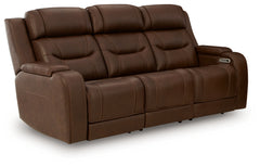 Knightington Power Reclining Sofa with Audio Seating