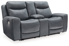 Mindanao Power Reclining Loveseat with Console - MyWaynesHome #
