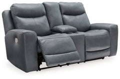 Mindanao Power Reclining Loveseat with Console - MyWaynesHome #