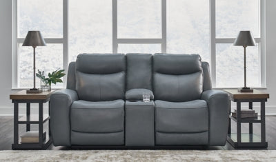 Mindanao Power Reclining Loveseat with Console - MyWaynesHome #
