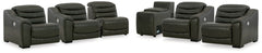 Center Line 3-Piece Sectional Sofa and 3-Piece Loveseat with Console