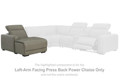 Correze Left-Arm Facing Power Reclining Back Chaise