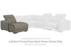 Correze Left-Arm Facing Power Reclining Back Chaise