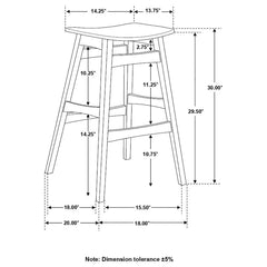 Finnick Brown Bar Stool - MyWaynesHome #