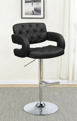 Brandi Black Adjustable Bar Stool - MyWaynesHome #