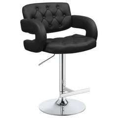 Brandi Black Adjustable Bar Stool - MyWaynesHome #
