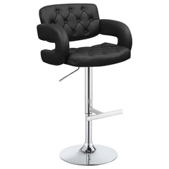Brandi Black Adjustable Bar Stool - MyWaynesHome #
