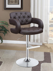 Brandi Brown Adjustable Bar Stool - MyWaynesHome #
