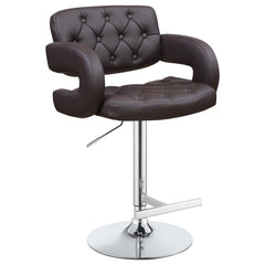 Brandi Brown Adjustable Bar Stool - MyWaynesHome #