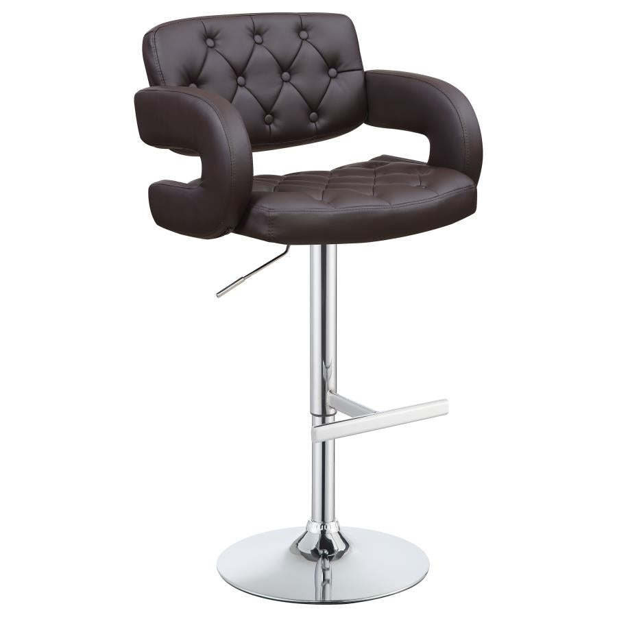 Brandi Brown Adjustable Bar Stool - MyWaynesHome #
