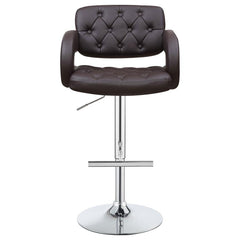 Brandi Brown Adjustable Bar Stool - MyWaynesHome #