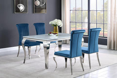 Carone Blue 5 Pc Dining Set - MyWaynesHome #