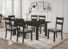 Jakob Black 7 Pc Dining Set - MyWaynesHome #