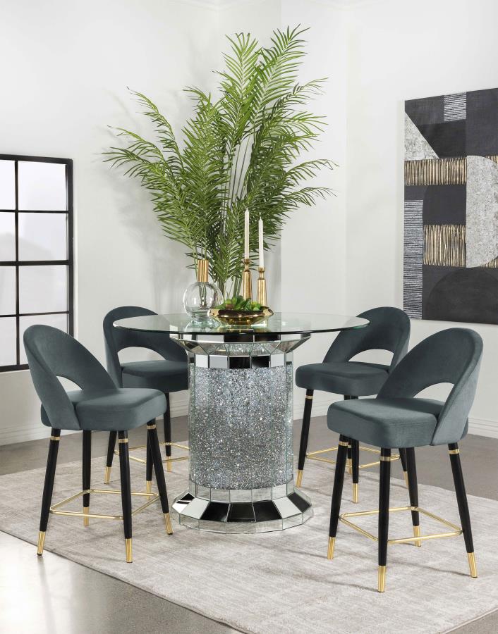 Ellie Grey 5 Pc Counter Height Dining Set - MyWaynesHome #