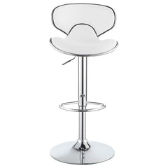 Edenton White Adjustable Bar Stool - MyWaynesHome #