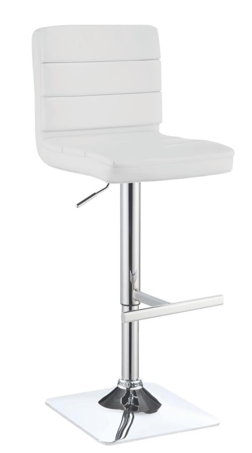 Bianca White Adjustable Bar Stool - MyWaynesHome #