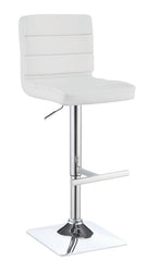Bianca White Adjustable Bar Stool - MyWaynesHome #