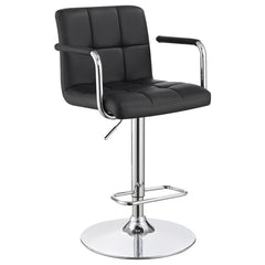 Palomar Black Adjustable Bar Stool - MyWaynesHome #