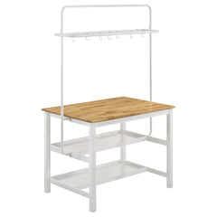 Hollis Brown Kitchen Island Table - MyWaynesHome #