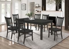 Marbrisa Black 7 Pc Dining Set - MyWaynesHome #