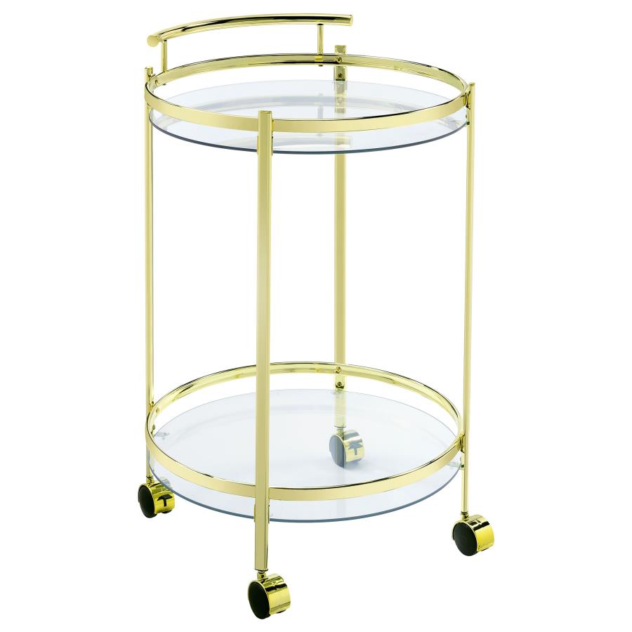 Chrissy Gold Bar Cart - MyWaynesHome #
