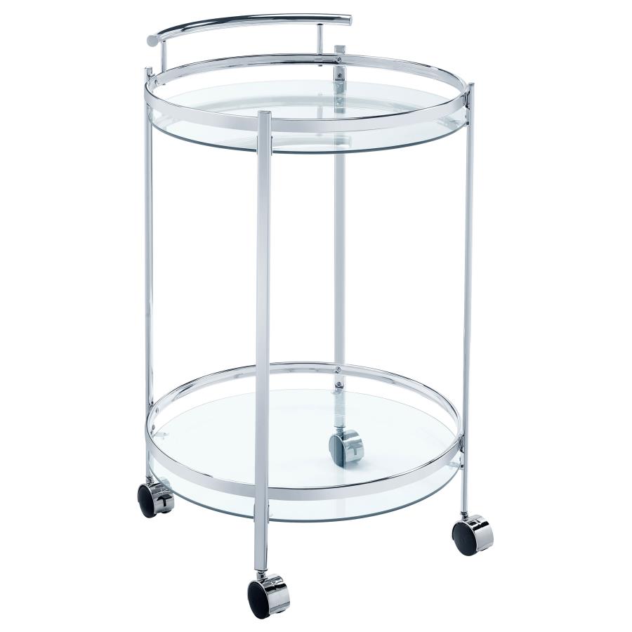Chrissy Silver Bar Cart - MyWaynesHome #