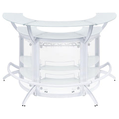 Dallas White 3 Pc Home Bar - MyWaynesHome #