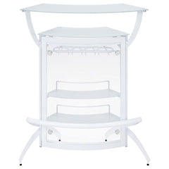 Dallas White Home Bar - MyWaynesHome #