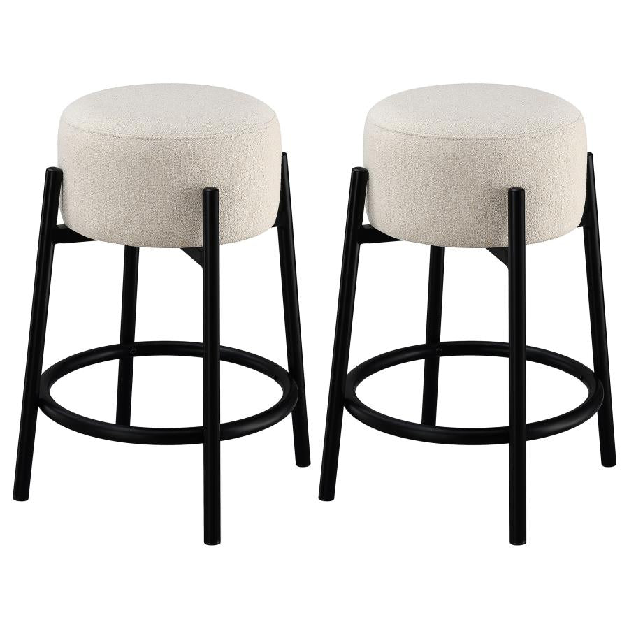 Leonard Beige Counter Stool - MyWaynesHome #
