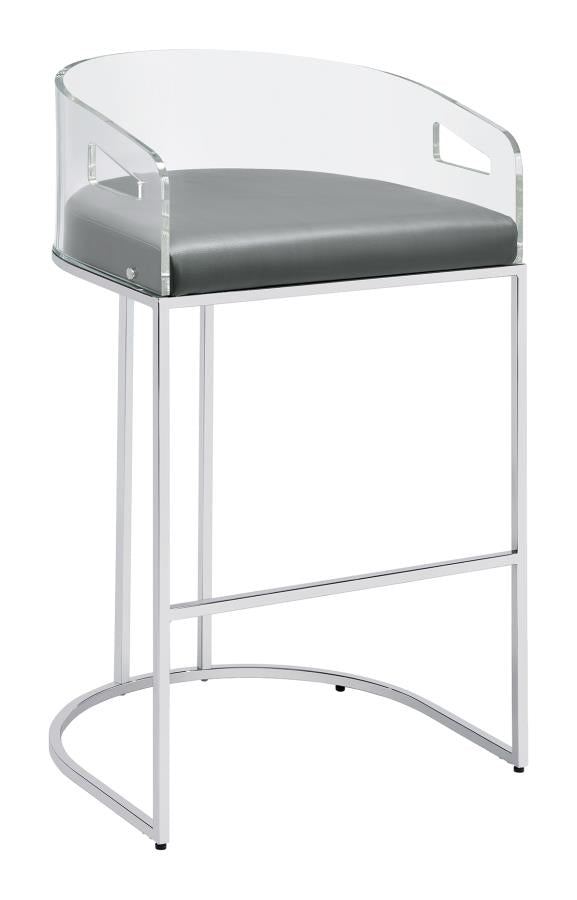 Thermosolis Silver Bar Stool - MyWaynesHome #