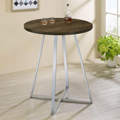 Burkhart Brown Bar Table - MyWaynesHome #
