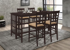 Gabriel Brown 5 Pc Counter Height Dining Set - MyWaynesHome #