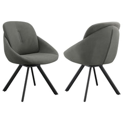 Mina Grey Swivel Side Chair - MyWaynesHome #