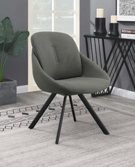 Mina Grey Swivel Side Chair - MyWaynesHome #
