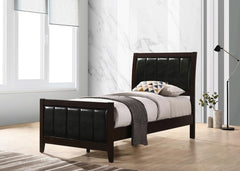 Carlton Brown Twin Bed 4 Pc Set - MyWaynesHome #