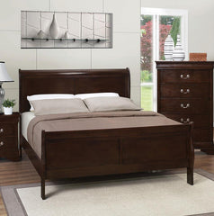 Louis Philippe Brown Full Bed - MyWaynesHome #