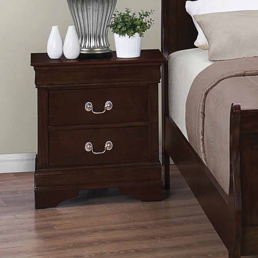 Louis Philippe Brown Nightstand - MyWaynesHome #